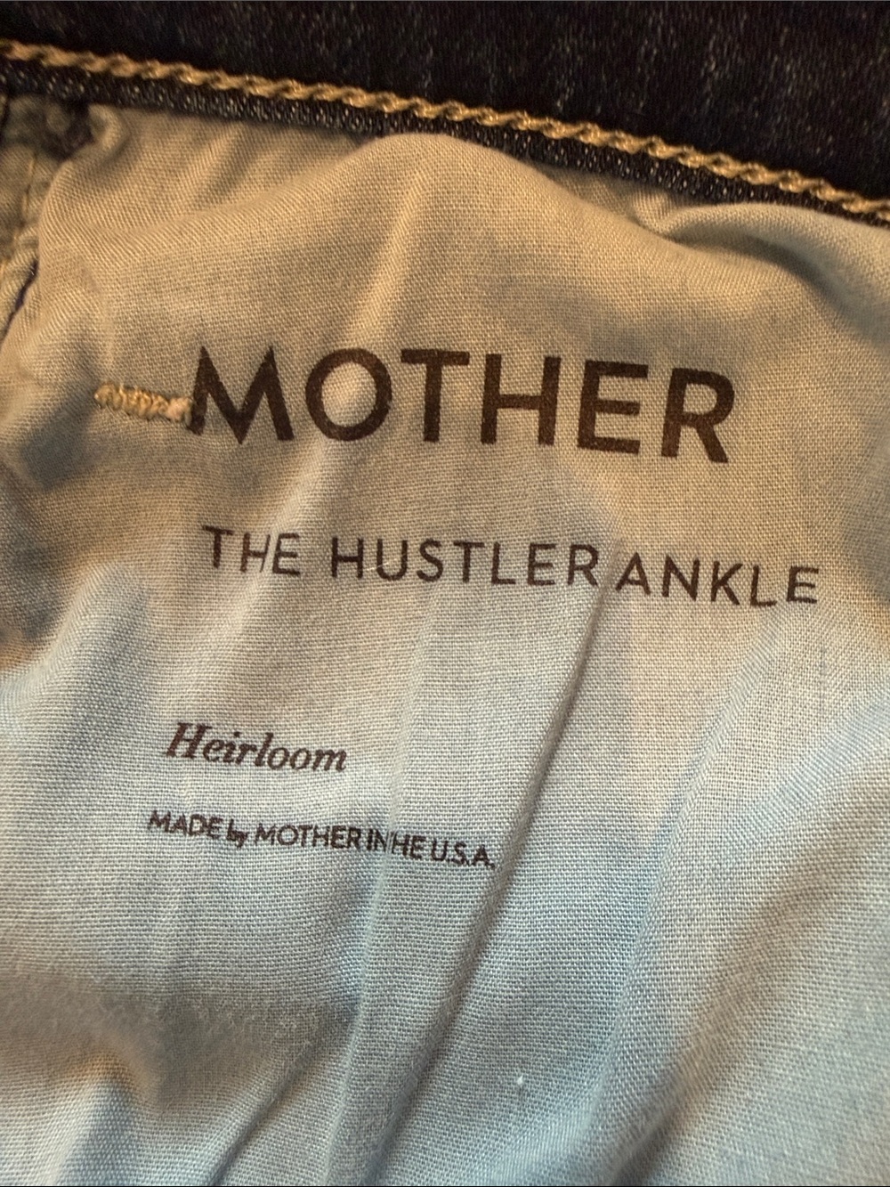 NEW MOTHER High Rise Hustler Ankle Crop Jeans in Heirloom Color.  Size 29.  NWOT - Picture 8 of 10